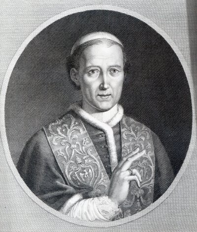 Papa Leone XII, inciso da Raffaele Persichini da Agostino Tofanelli